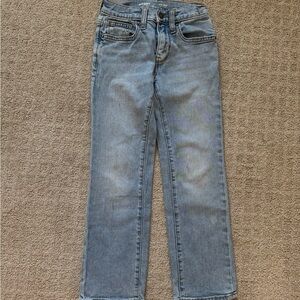 Old navy boys light wash straight leg denim jeans pants size 7 years